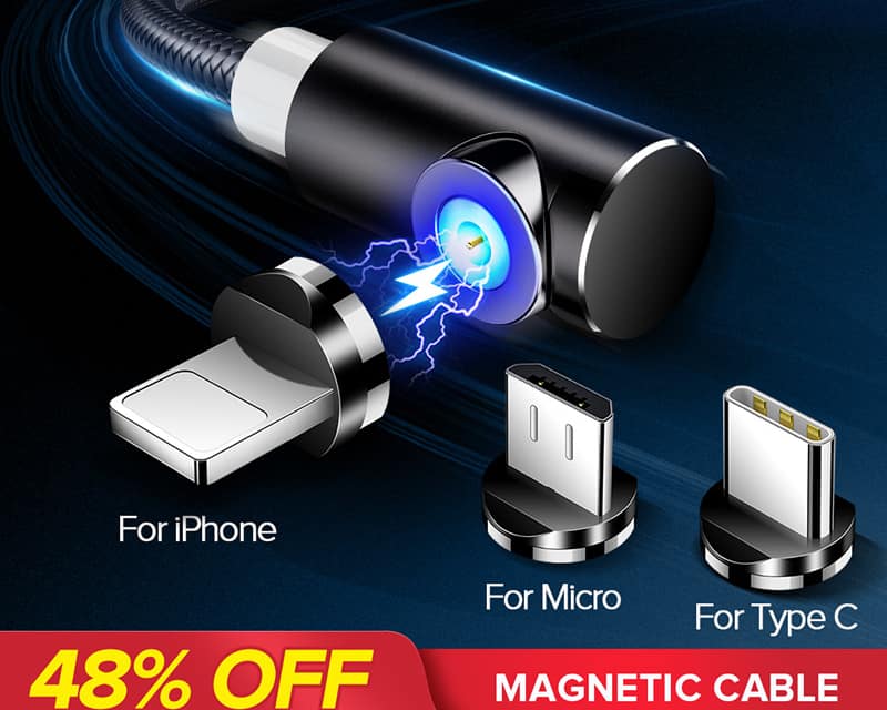 Fast Magnetic Charging Cable for Micro USB / Type C / iPhone Fast Magnetic Charging Cable for Micro USB / Type C / iPhone
