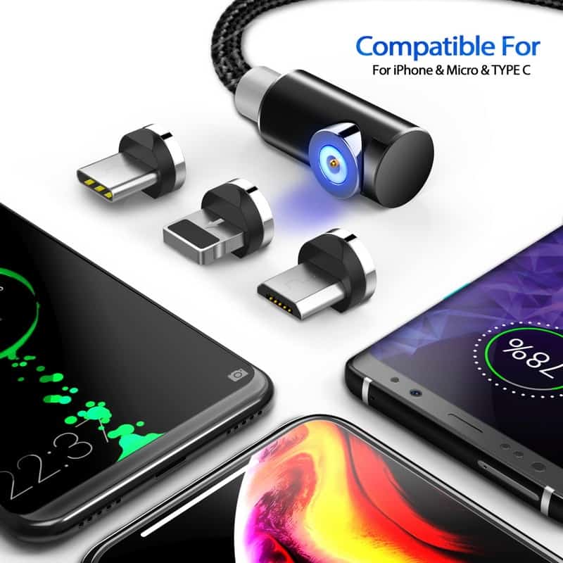 Fast Magnetic Charging Cable for Micro USB / Type C / iPhone Fast Magnetic Charging Cable for Micro USB / Type C / iPhone